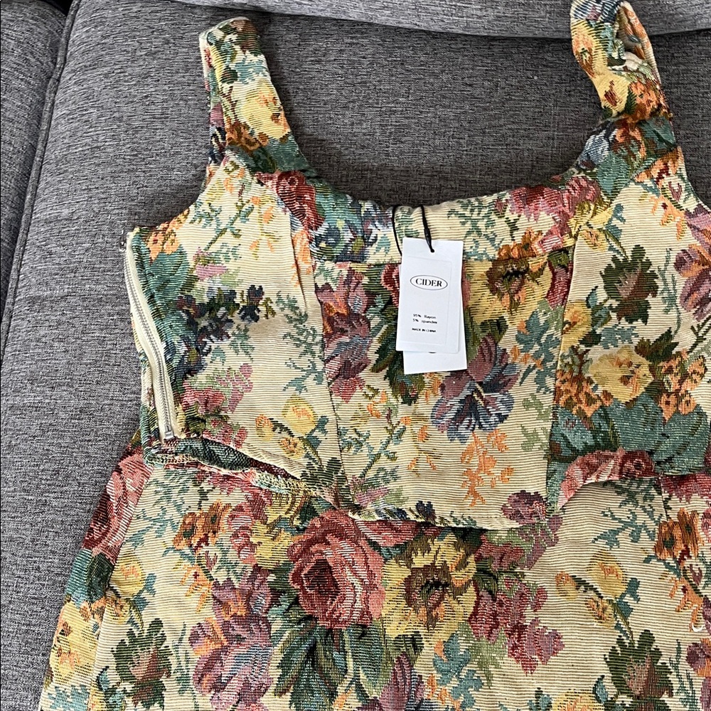 Cider Multicolor Floral Corset Top
